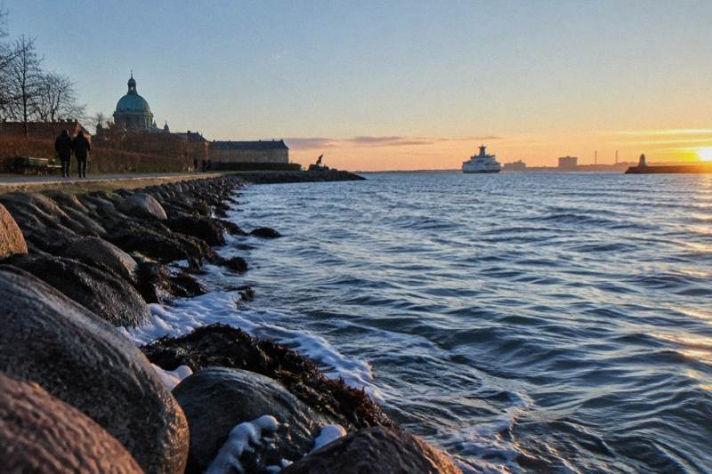 The Little Mermaid and Copenhagen Harbor